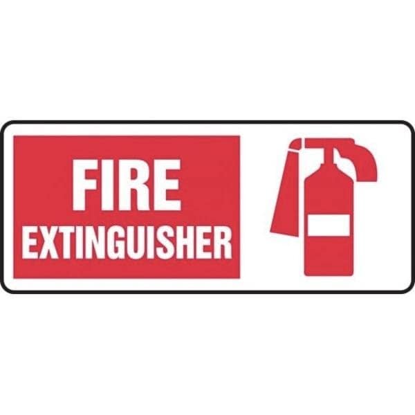Accuform SAFETY SIGN FIRE EXTINGUISHER RIGHT MFXG484XL MFXG484XL - main